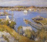 Metcalf, Willard Leroy Gloucester Harbor china oil painting reproduction